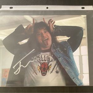 Joseph Quinn Signed Eddie Munson Photo